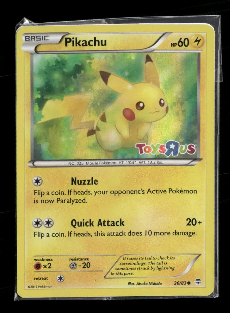Miscellaneous Cards & Products Pikachu (Toys R Us Promo) #026/083 *Sealed*