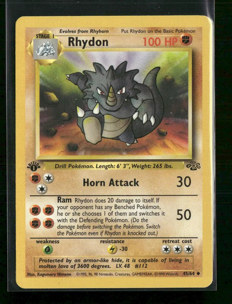 Jungle Rhydon 1st Edition #45/64