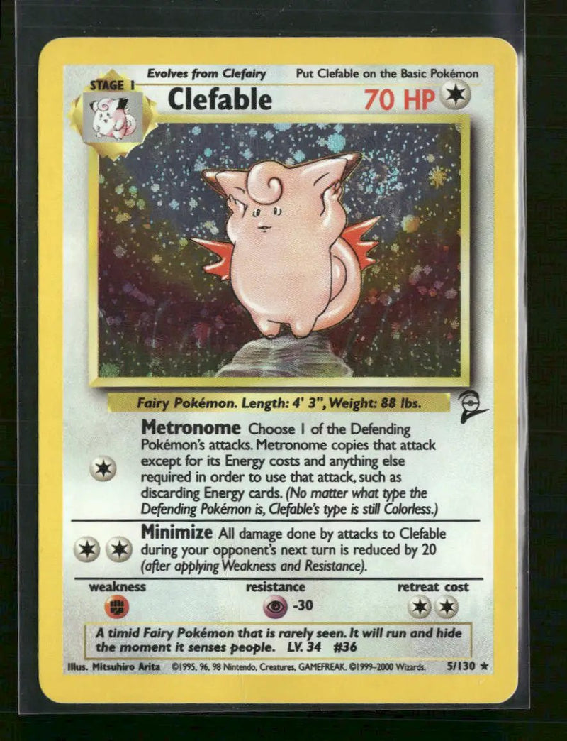 Base Set 2 Clefable #005/130 *Damaged*
