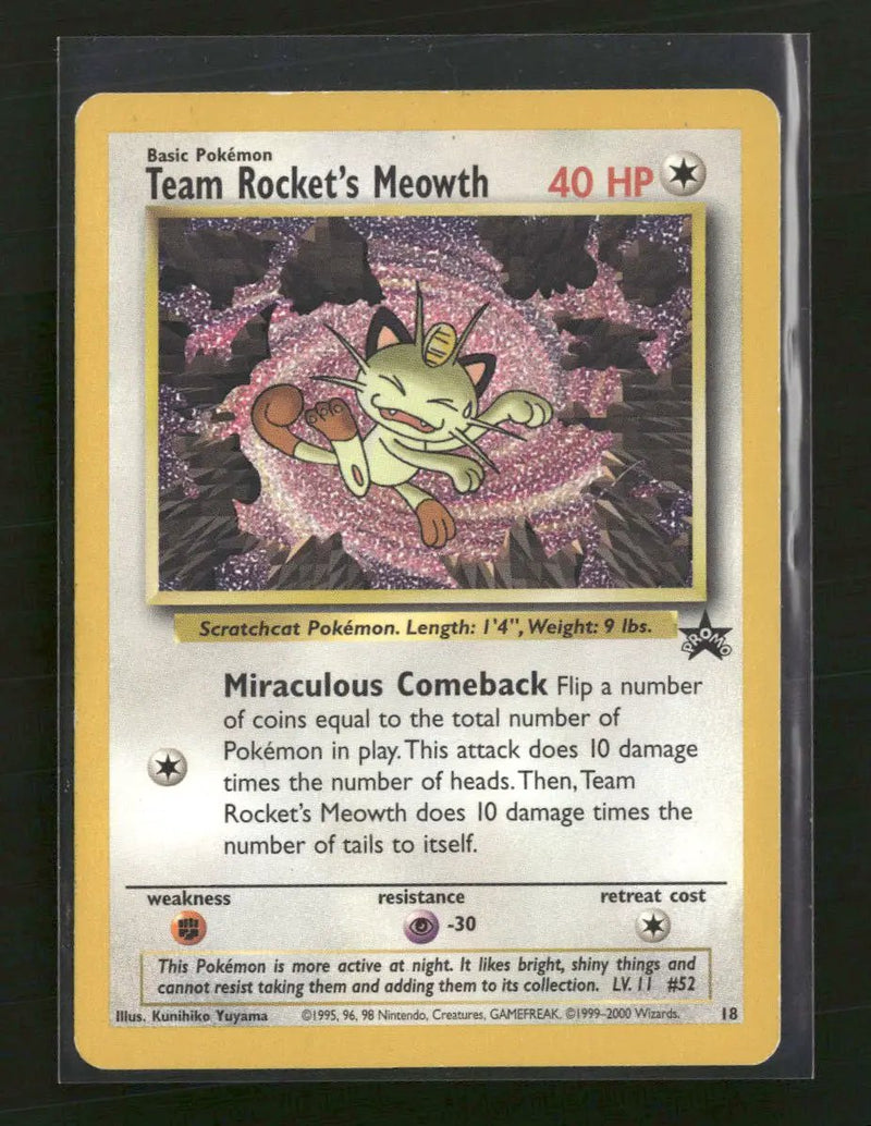WoTC Promo Team Rocket's Meowth #18/53