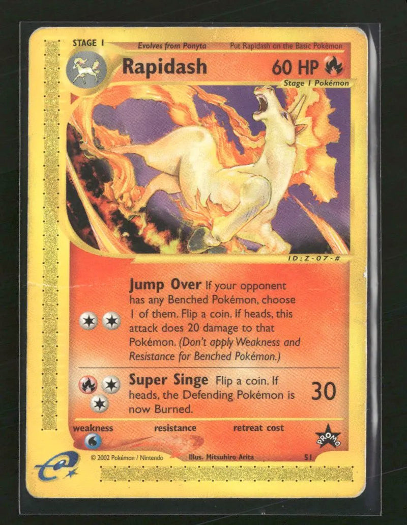 WoTC Promo Rapidash (51) #51/53 *Damaged*