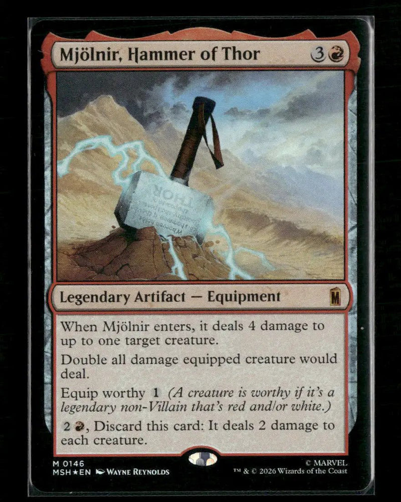 Marvel Super Heroes Mjolnir, Hammer of Thor Foil #146