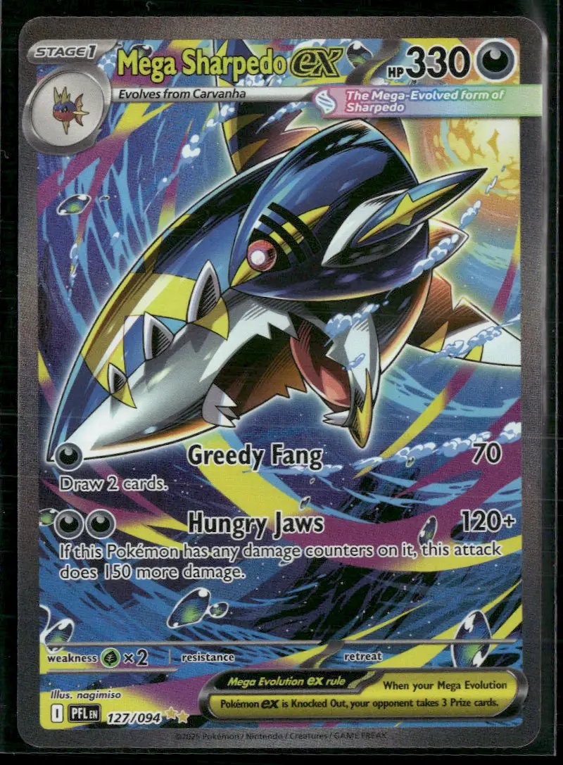 ME02: Phantasmal Flames Mega Sharpedo ex #127/094