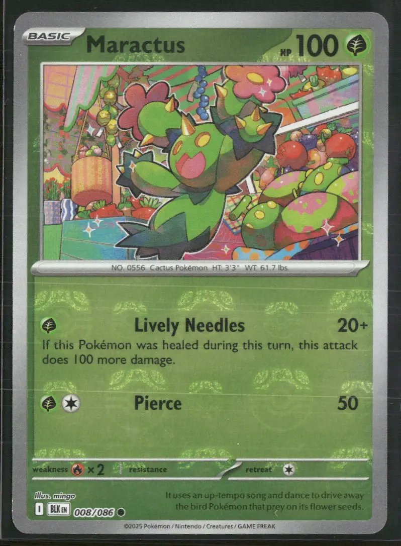 SV: Black Bolt Maractus (Master Ball Pattern) #008/086