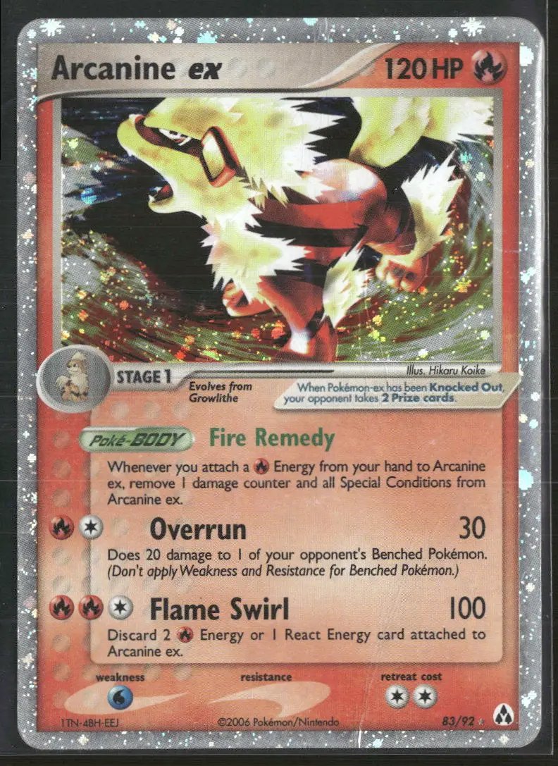 Legend Maker Arcanine ex #83/92 Damaged