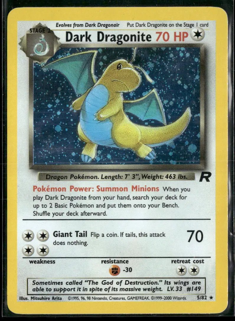 Team Rocket Dark Dragonite (5) #05/82