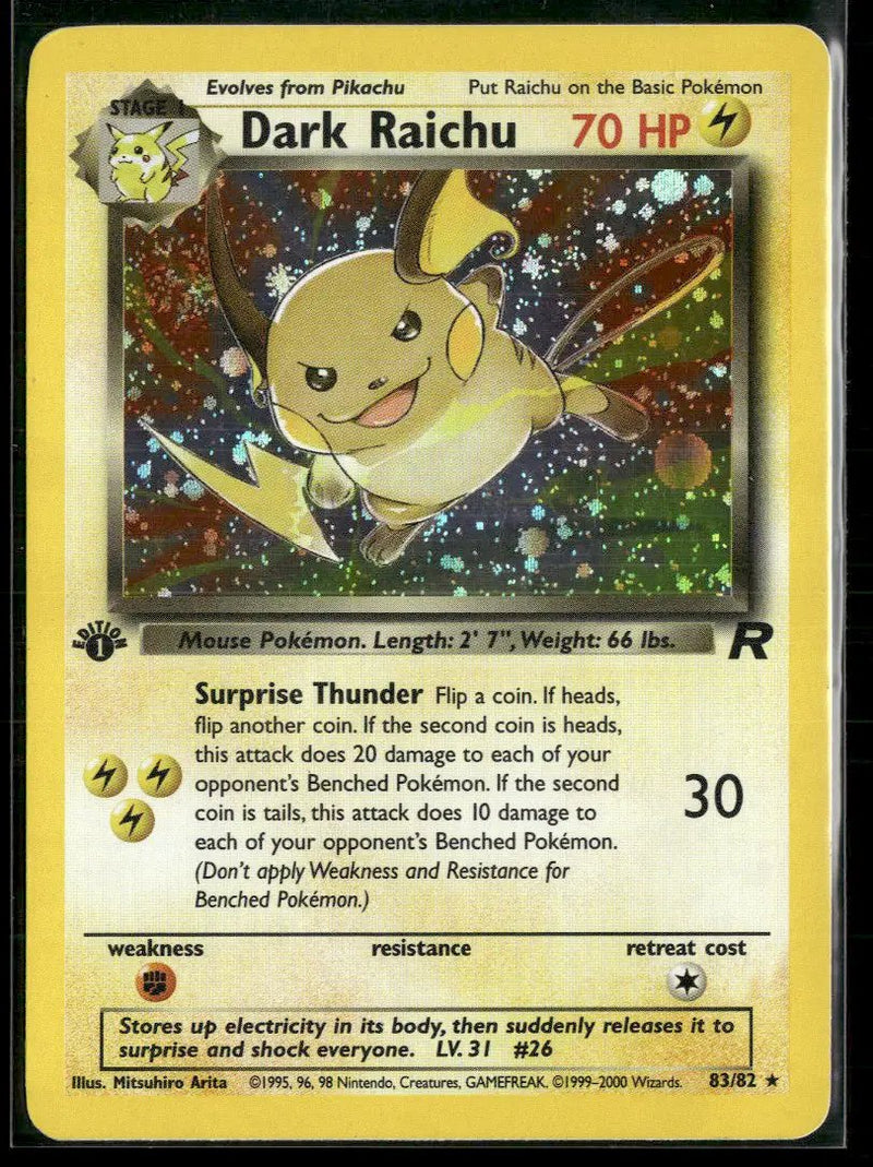 Team Rocket Dark Raichu #83/82
