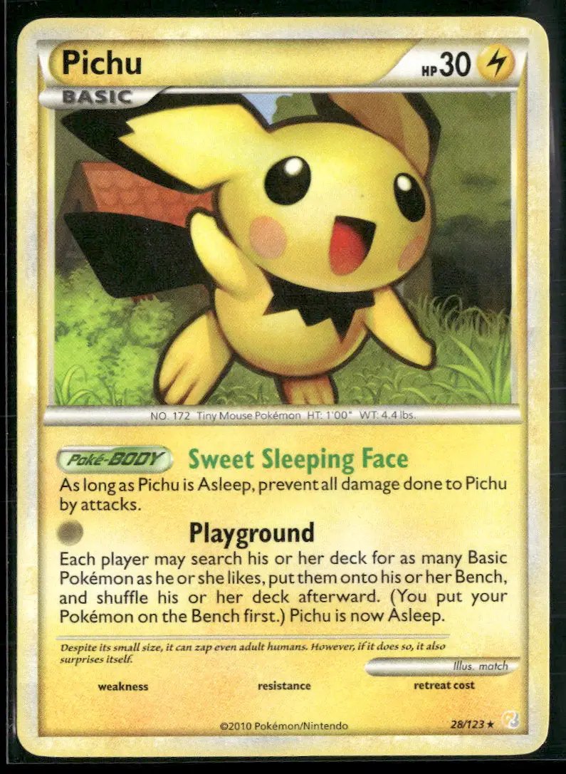 HeartGold SoulSilver Pichu #28/123