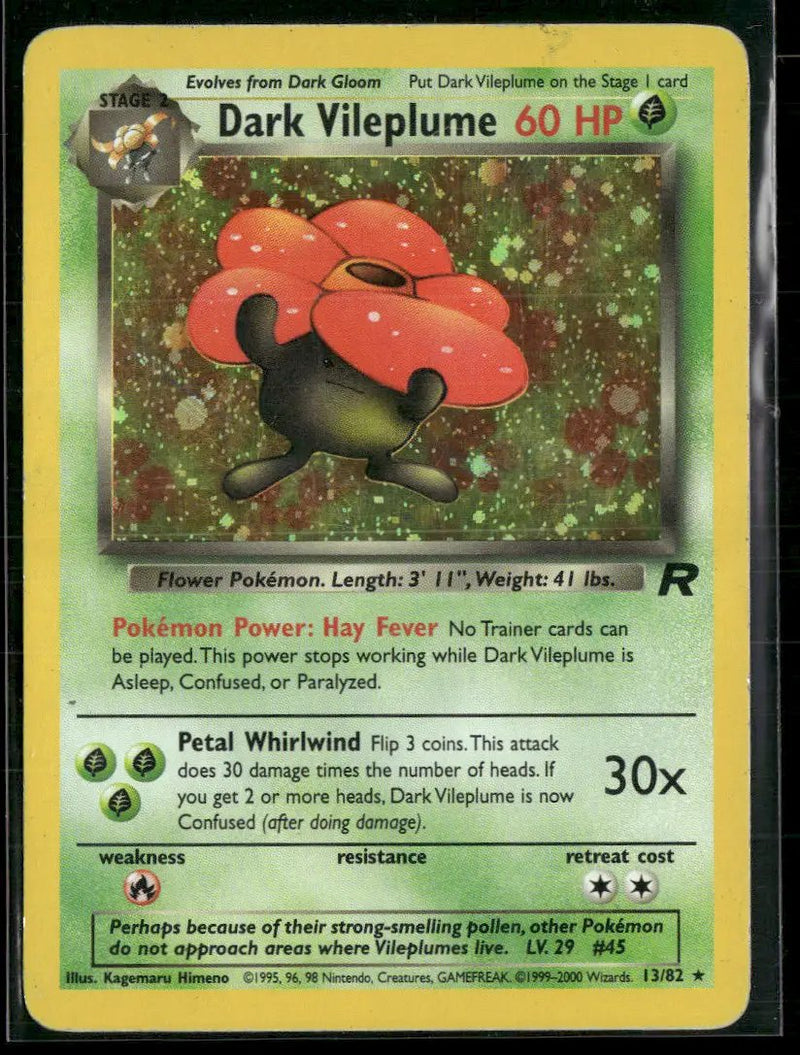 Team Rocket Dark Vileplume (13) #13/82 Damaged