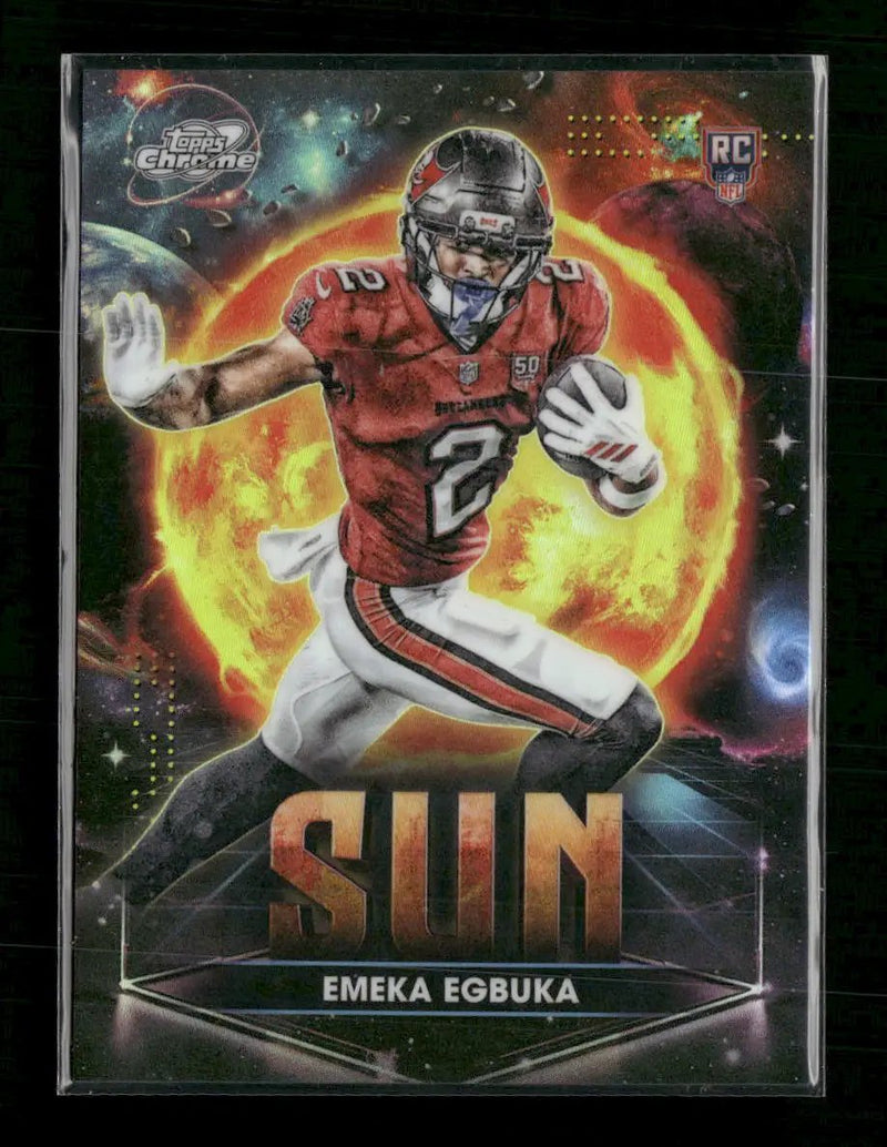 2025 Topps Chrome Cosmic Planetary Pursuit Sun Emeka Egbuka #PPSU-EE