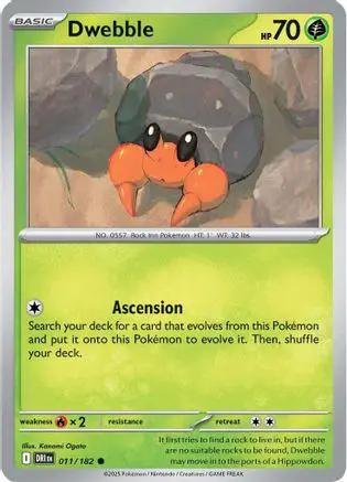 Dwebble 011 - SV10 Destined Rivals Reverse Holofoil