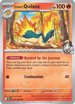 Ethan's Quilava 033 - SV10 Destined Rivals Reverse Holofoil