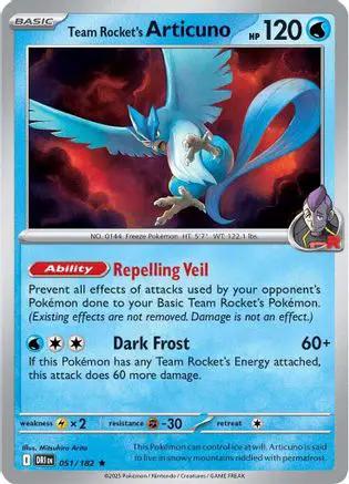 Team Rocket's Articuno 051 - SV10 Destined Rivals Reverse Holofoil