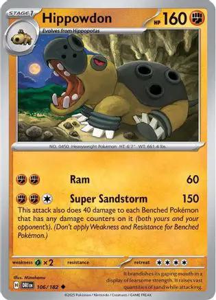 Hippowdon 106 - SV10 Destined Rivals Reverse Holofoil