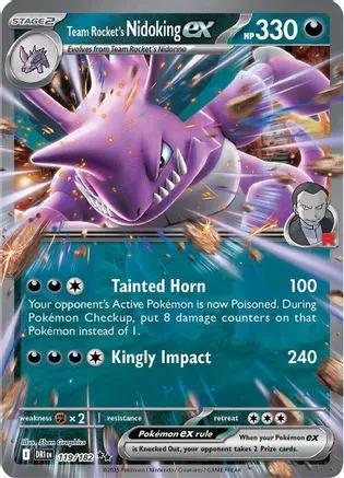 Team Rocket's Nidoking ex 119/182 - SV10 Destined Rivals Holofoil
