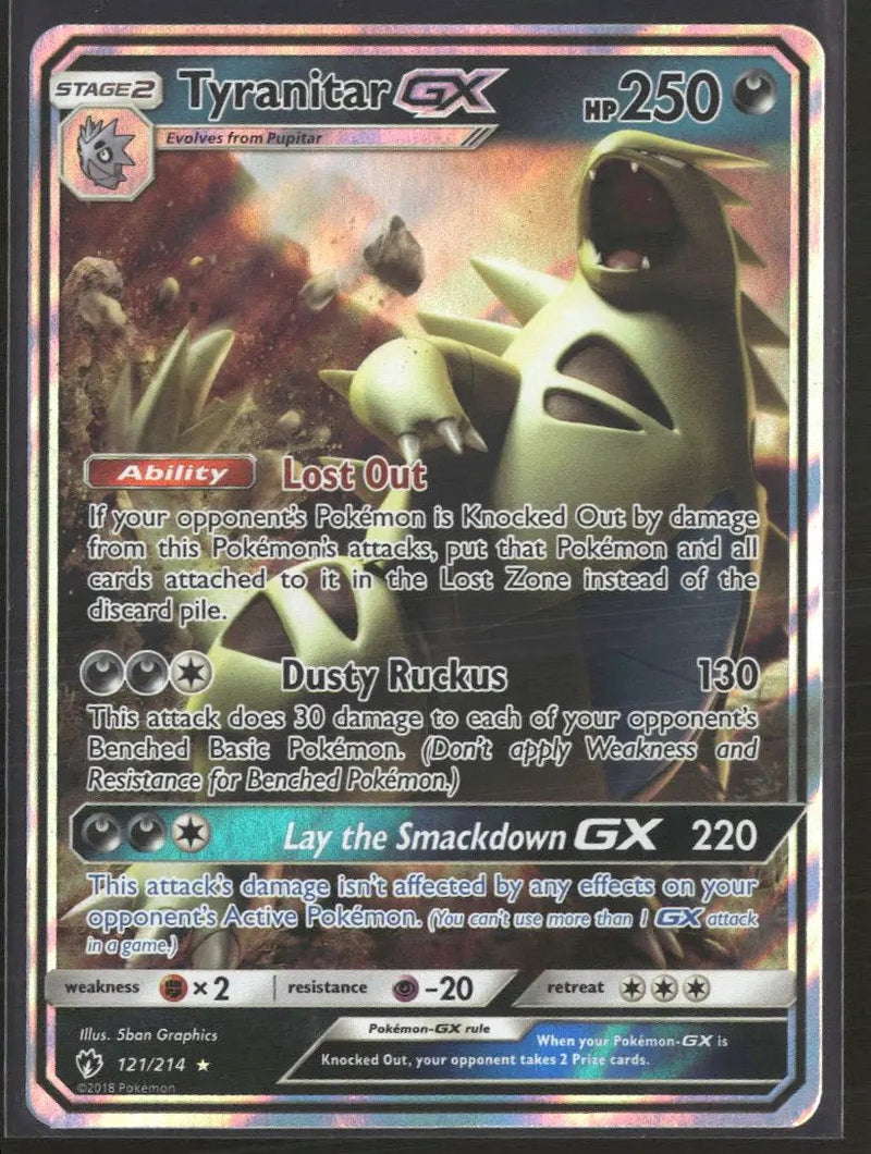 SM - Lost Thunder Tyranitar GX #121/214
