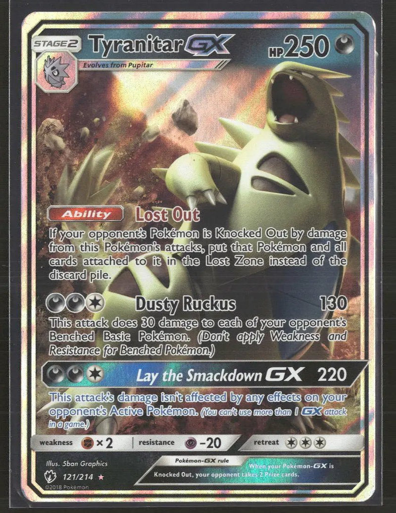SM - Lost Thunder Tyranitar GX #121/214