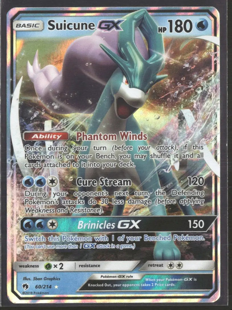SM - Lost Thunder Suicune GX #60/214