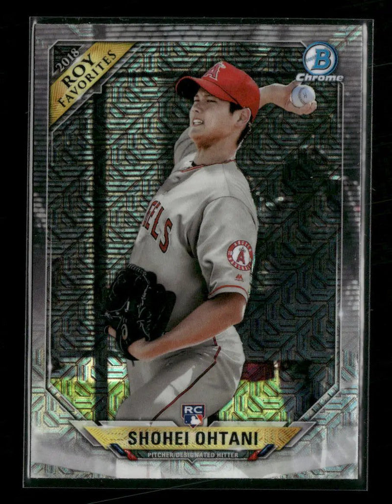 2018 Bowman Chrome Rookie of the Year Mojo Refractor Shohei Ohtani INDENT