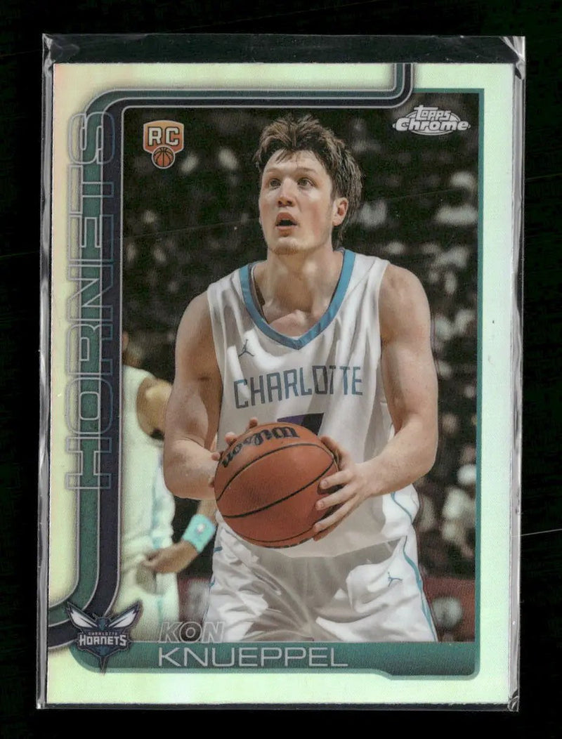 2025-26 Topps Chrome Refractor Kon Knueppel Rookie #254