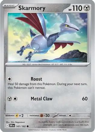 Skarmory 141 - SV10 Destined Rivals - Reverse Holofoil