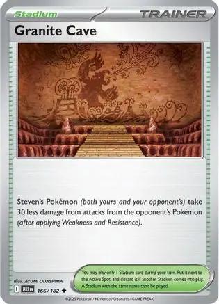 Granite Cave 166 - SV10 Destined Rivals Reverse Holofoil