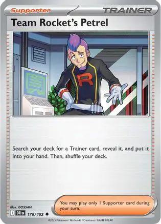 Team Rocket's Petrel 176/182 - SV10 Destined Rivals Reverse Holofoil