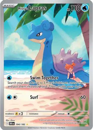 Misty's Lapras 194/182 - SV10 Destined Rivals Holofoil