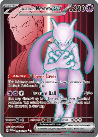 Team Rocket's Mewtwo ex 213/182 - SV10 Destined Rivals Holofoil