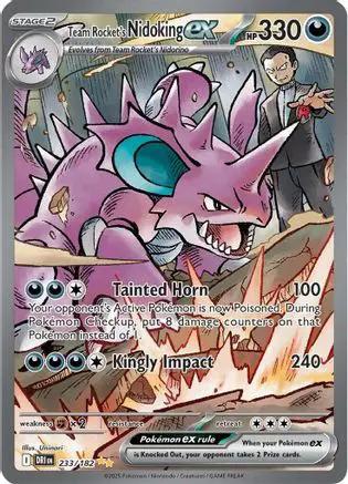 Team Rocket's Nidoking ex 233/182 - SV10 Destined Rivals Holofoil