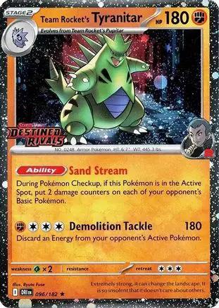 Team Rocket's Tyranitar (Prerelease) 096 - Miscellaneous Cards & Products Holofoil