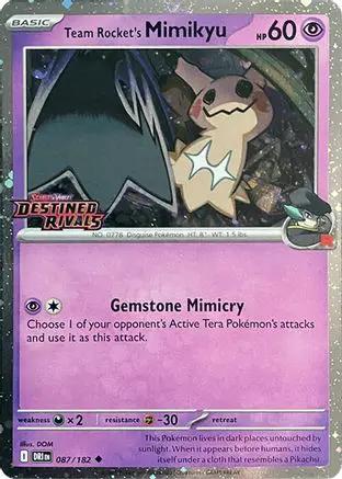 Team Rocket's Mimikyu (Prerelease) 087 - Miscellaneous Cards & Products Holofoil