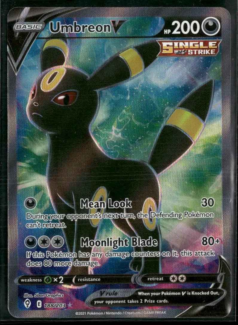 SWSH07: Evolving Skies Umbreon V (Full Art) #188/203