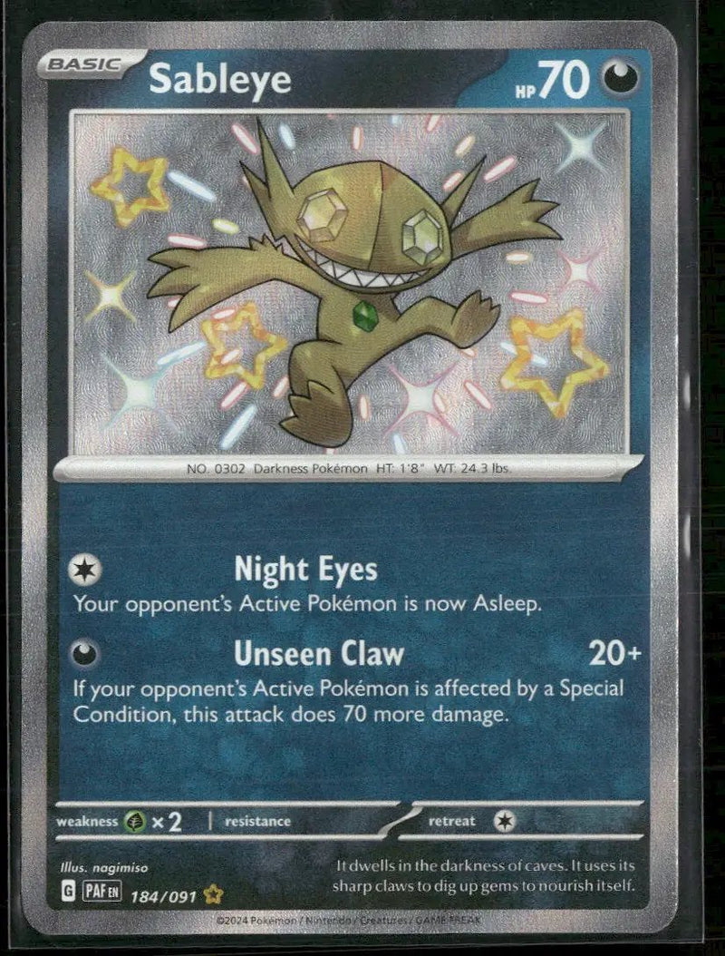 SV: Paldean Fates Sableye #184/091