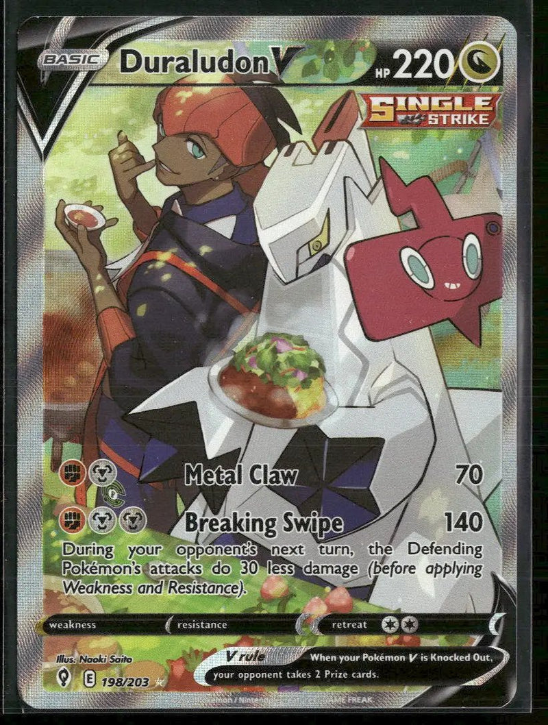 SWSH07: Evolving Skies Duraludon V (Alternate Full Art) #198/203