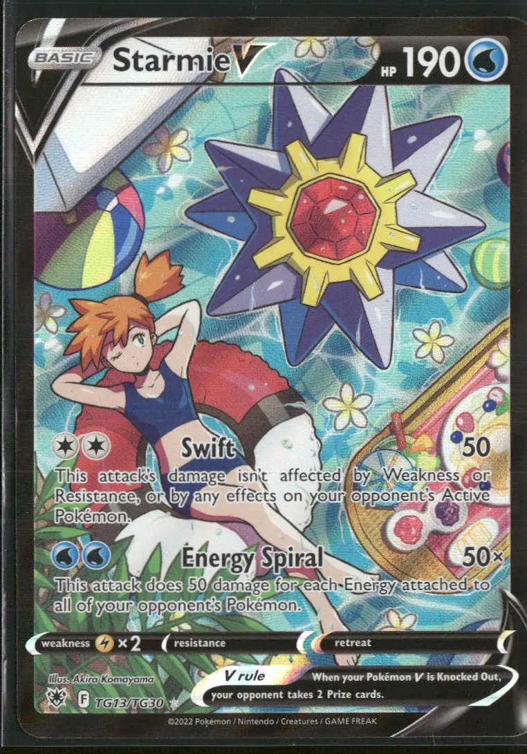SWSH10: Astral Radiance Trainer Gallery Starmie V #TG13/TG30