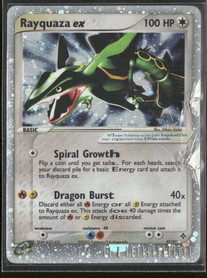 Dragon Rayquaza ex #97/97 DAMAGED