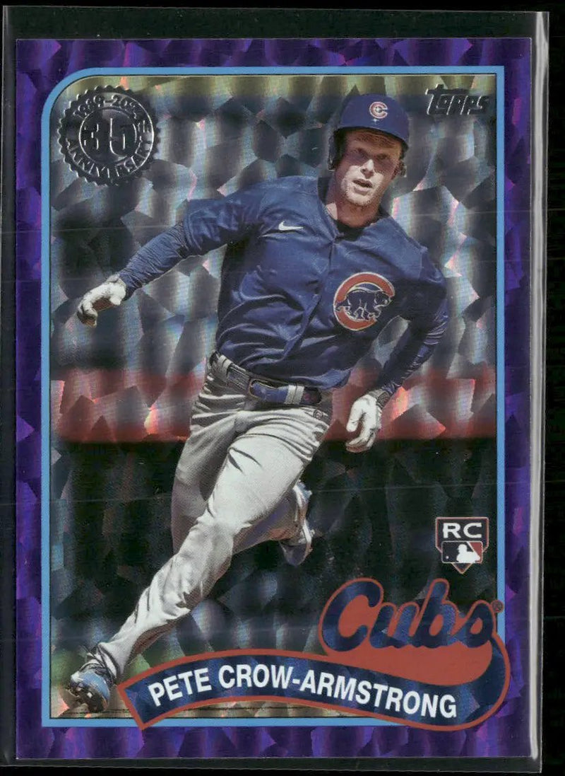 2024 Topp 1989 BB 35th Anni Foil Purple (Series Two) Pete Crow-Armstrong #/75