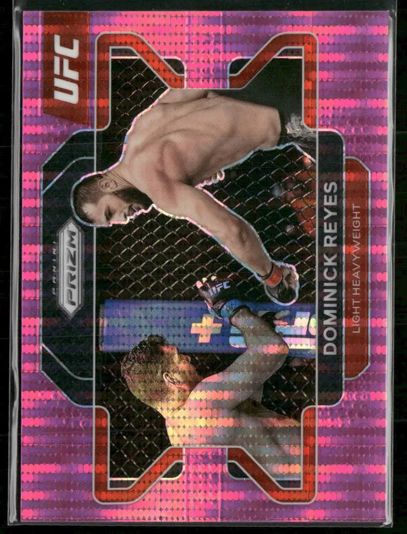 2022 Panini Prizm UFC Pink Pulsar Prizms Dominick Reyes #/42 #11