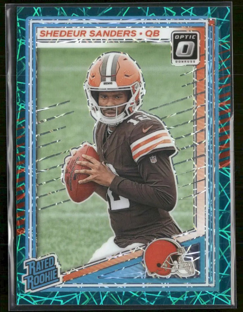 2025 Donruss Optic Teal Velocity Shedeur Sanders Rookie #203