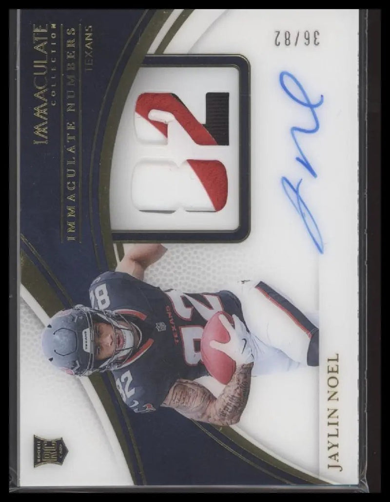 2025 Panini Immaculate Collection Numbers Rookie Patch Auto Jaylin Noel /82