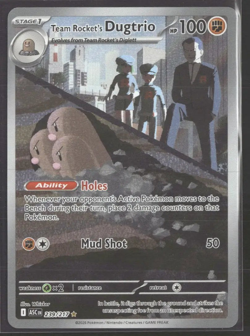 ME: Ascended Heroes Team Rocket's Dugtrio #239/217