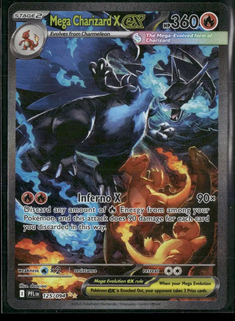 ME02: Phantasmal Flames Mega Charizard X ex #125/094