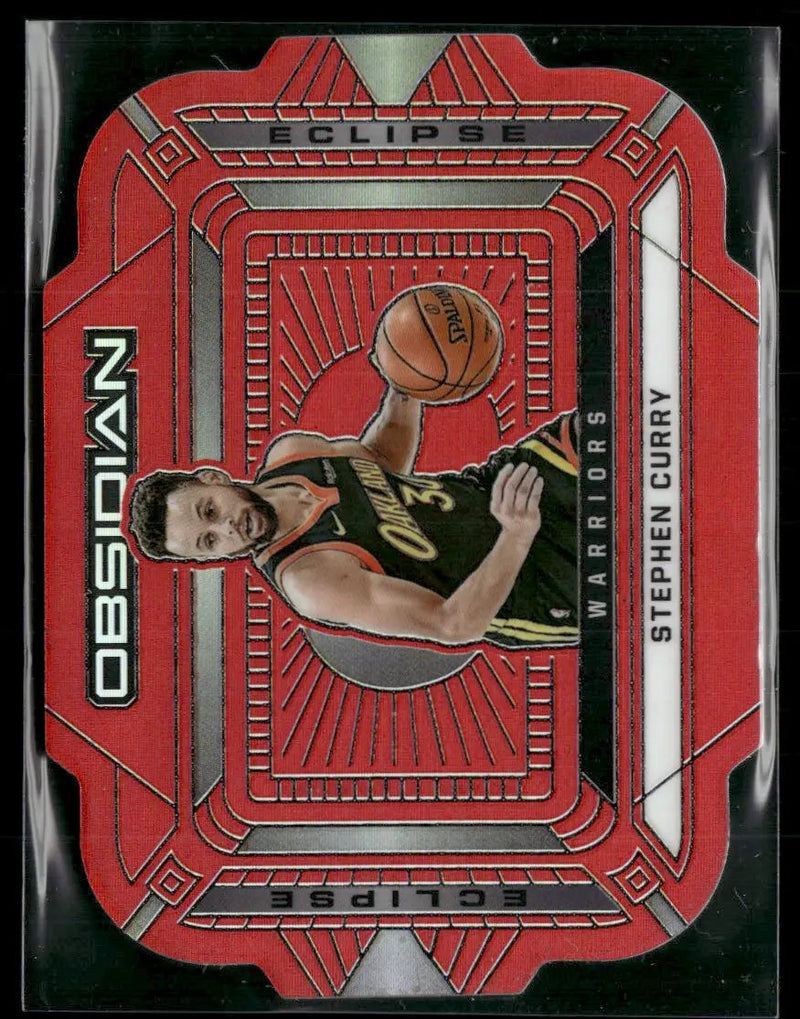 2020-21 Panini Obsidian Eclipse Electric Etch Red Flood Stephen Curry #3