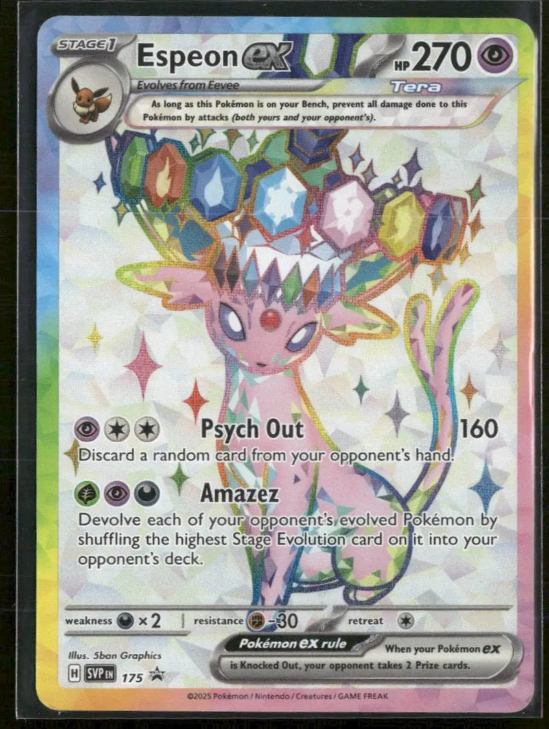 SV: Scarlet & Violet Promo Cards Espeon ex #SVP 175