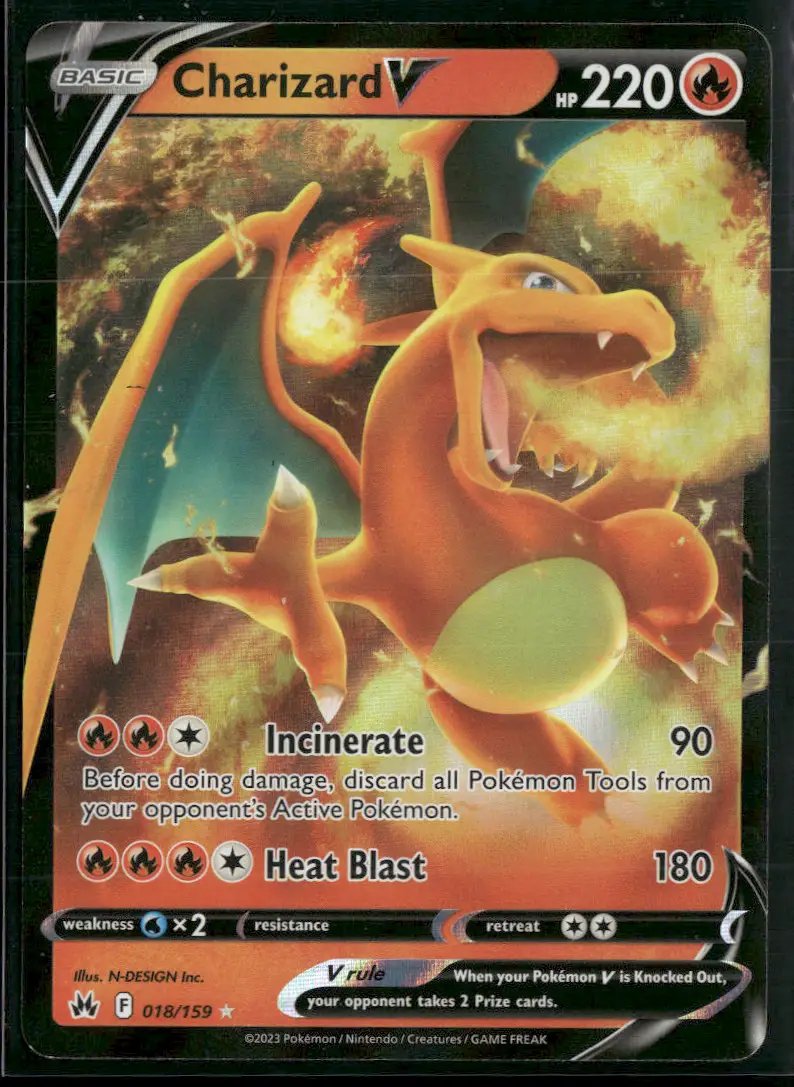 SWSH: Crown Zenith Charizard V #018/159