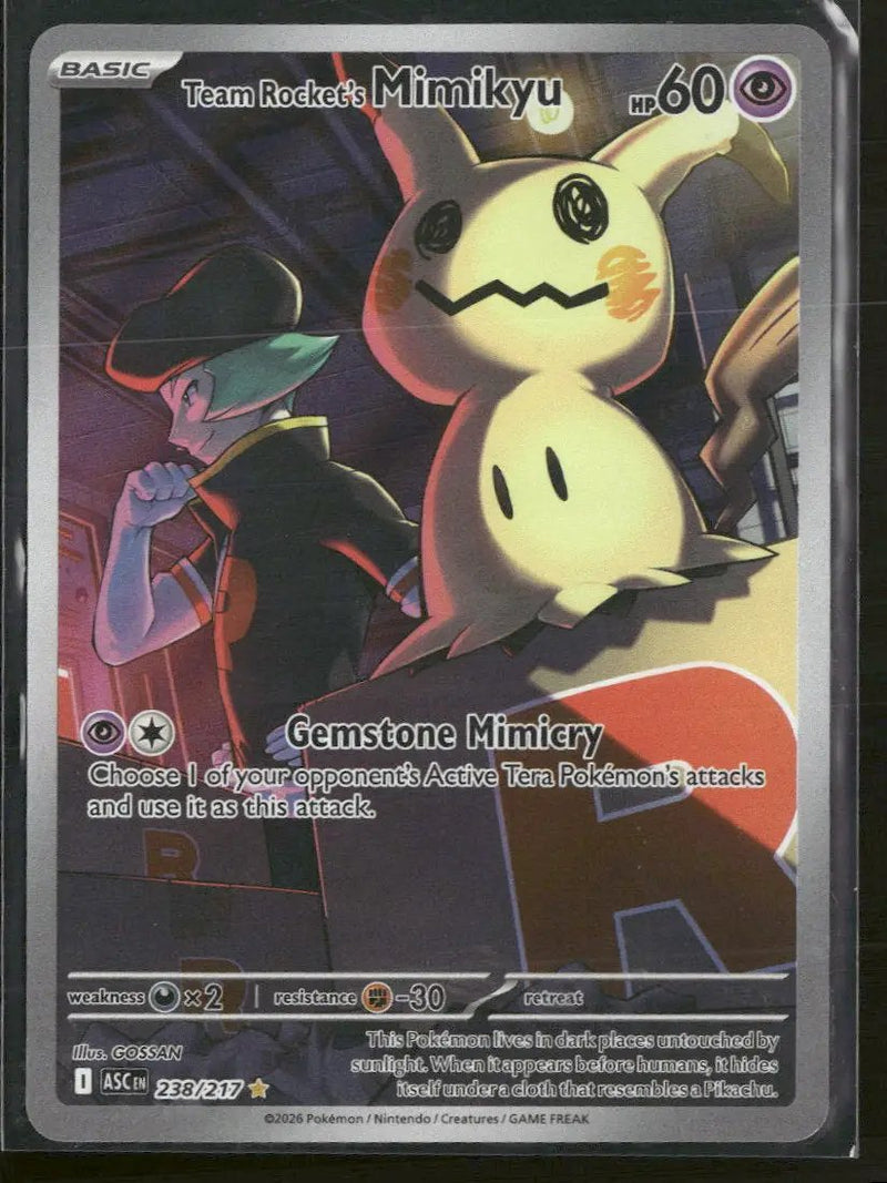 ME: Ascended Heroes Team Rocket's Mimikyu #238/217