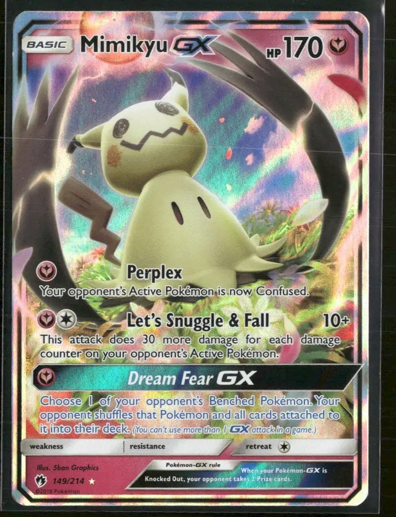 SM - Lost Thunder Mimikyu GX #149/214