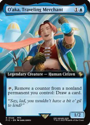O'aka, Traveling Merchant (Extended Art) (FIC-144) - Commander: FINAL FANTASY Foil
