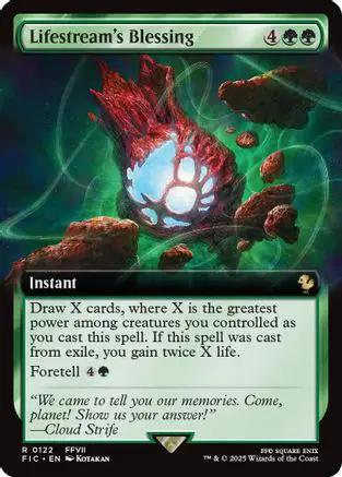 Lifestream's Blessing (Extended Art) (FIC-122) - Commander: FINAL FANTASY Foil